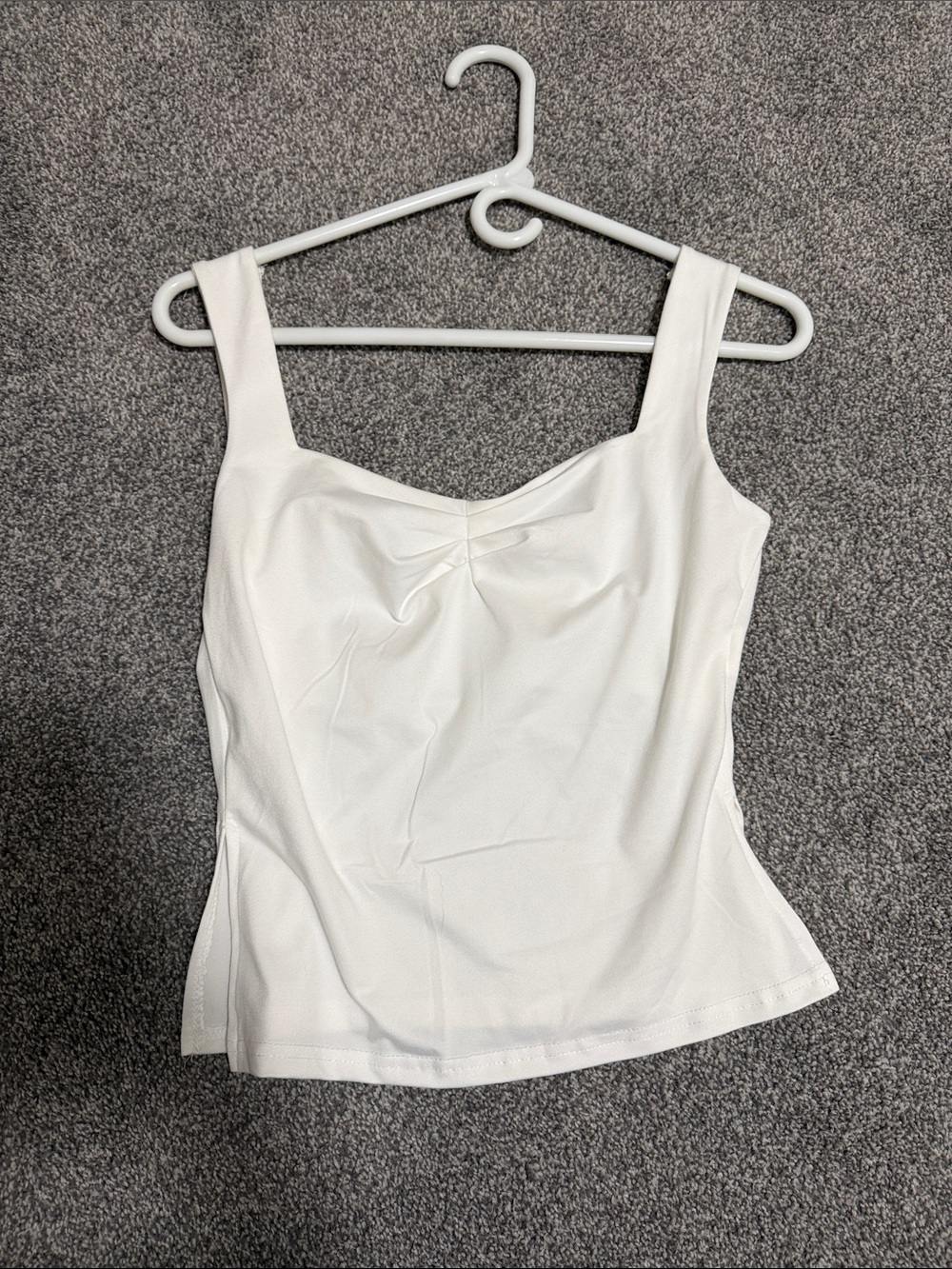 White Sleeveless Tank